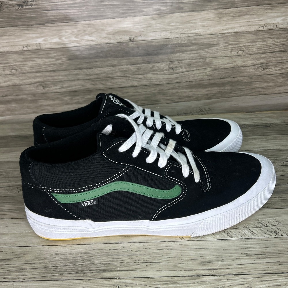 Vans Bmx Style 114 Sneakers Black Green Mens Shoes Size 13 Skate Old Skool - Picture 3 of 7